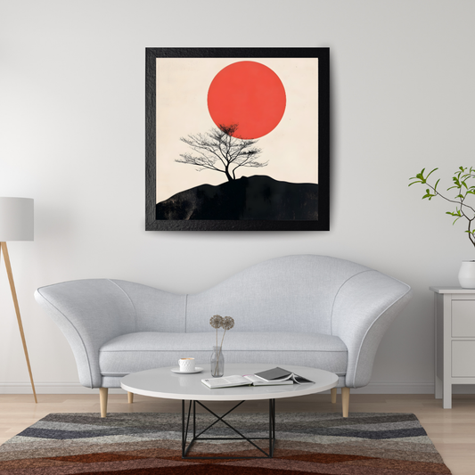 Red sun Poster